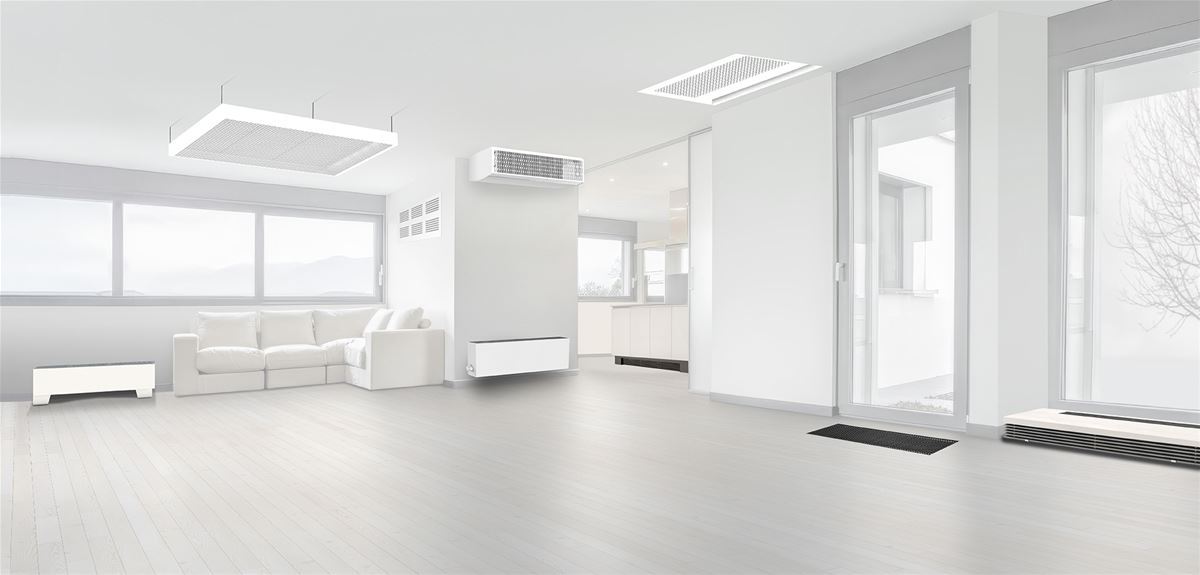 types of convectors from the Czech manufacturer minib in the room